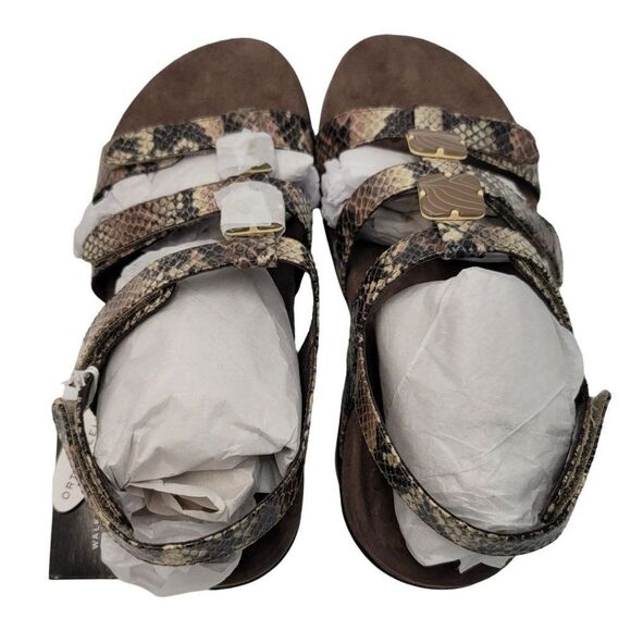 Vionic Snake Print Wrap New Slide Sandals Womens Size 7 New Comfort Orthopedic - Picture 4 of 9